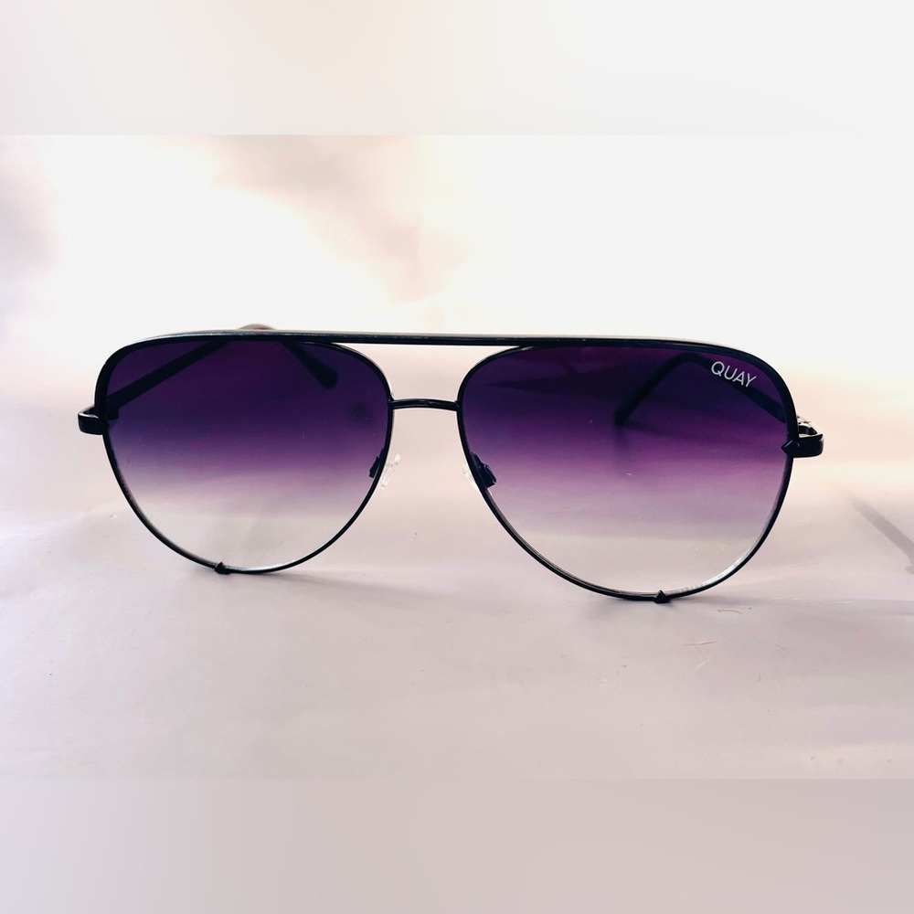 Quay Australia Aviator Sunglasses with Gradient Lenses
